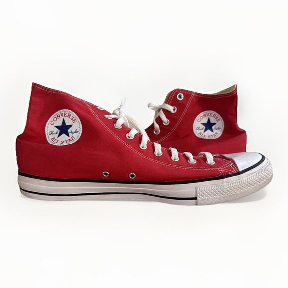 Converse All-Star Chuck Taylor Red High-Top Sneakers Men’s Size 16 Near Mint - Picture 1 of 7